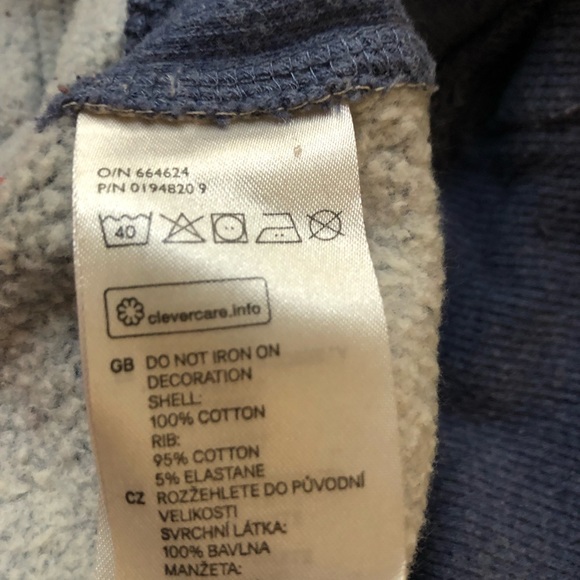 H&M patterned blue hoodie - Picture 4 of 13